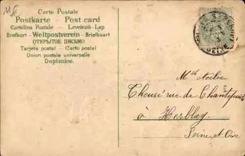 Präge Ak Engel, Blumen, Taube, Brief, Kitsch