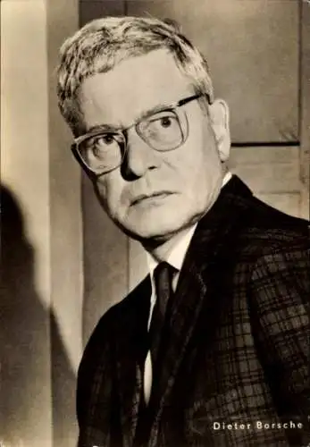 Ak Schauspieler Dieter Borsche, Portrait, Der schwarze Abt