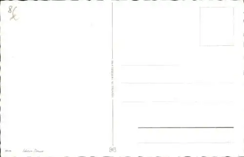 Künstler Ak Gemaltes Portrait einer Katze