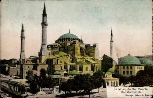 Ak Konstantinopel Istanbul Türkei, Hagia Sophia, Die Moschee