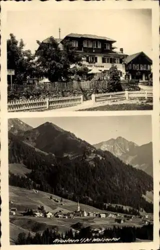 Ak Riezlern Mittelberg Vorarlberg, Panorama, Gasthof Traube