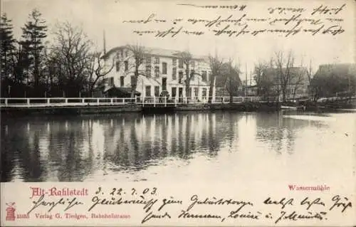 Ak Hamburg Wandsbek Rahlstedt Altrahlstedt, Wassermühle