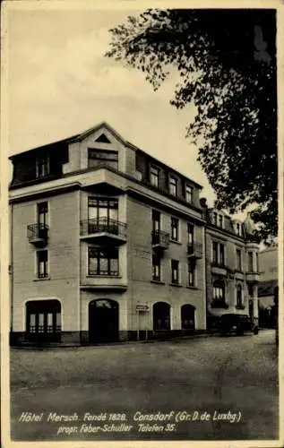 Ak Consdorf Luxemburg, Hotel Mersch