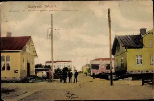 Ak Oxelösund Södermanlands Schweden, am Eingang