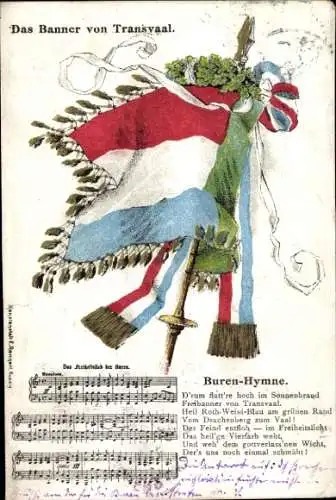 Lied Ak Banner von Transvaal, Buren-Hymne