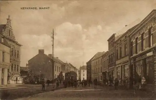 Ak Kerkrade Limburg Niederlande, Markt