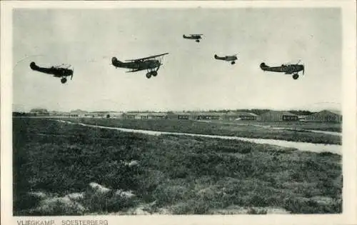 Ak Soesterberg Utrecht Niederlande, Flughafen