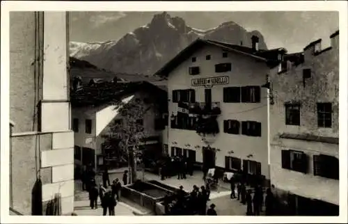 Ak Kastelruth Castelrotto Südtirol, Albergo Agnello-Posta