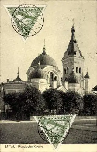 Ak Jelgava Mitau Lettland, Russische Kirche