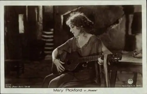 Ak Schauspielerin Mary Pickford, Portrait, Filmszene, Film Rosita