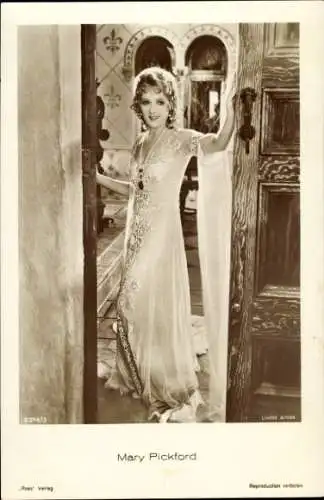 Ak Schauspielerin Mary Pickford, Portrait