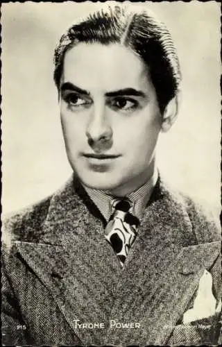 Ak Schauspieler Tyrone Power, Portrait