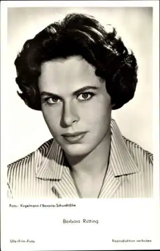 Ak Schauspielerin Barbara Rütting, Portrait