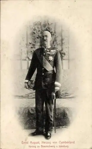 Ak Herzog Ernst August von Cumberland, Herzog zu Braunschweig und Lüneburg
