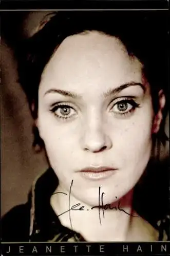 Ak Schauspielerin Jeanette Hain, Portrait, Autogramm