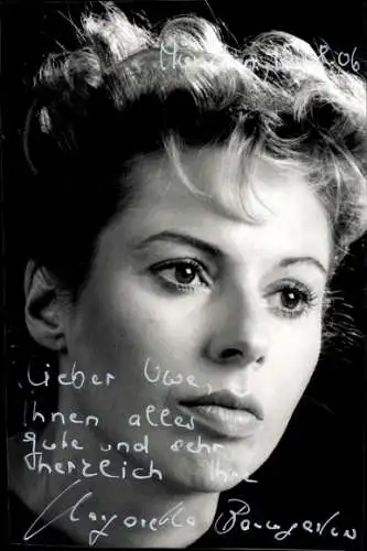 Ak Schauspielerin Margaretha Baumgartner, Portrait, Autogramm