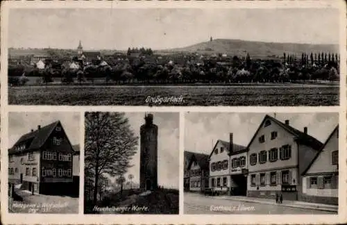 Ak Großgartach Leingarten in Württemberg, Gasthaus zum Löwen, Heuchelberger Warte