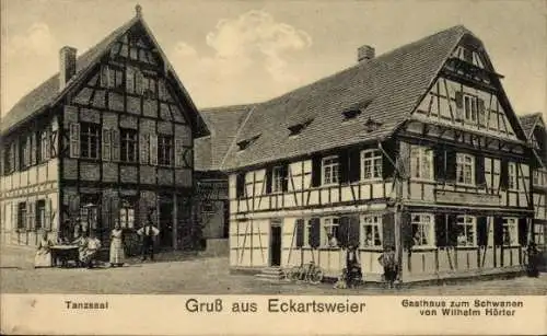 Ak Eckartsweier Willstätt in Baden, Gasthaus zum Schwanen