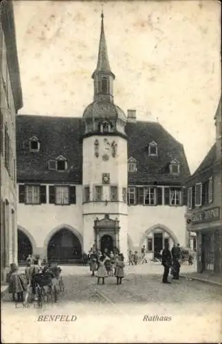 Ak Benfeld Elsass Bas Rhin, Rathaus