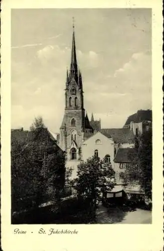 Ak Peine in Niedersachsen, St. Jakobikirche