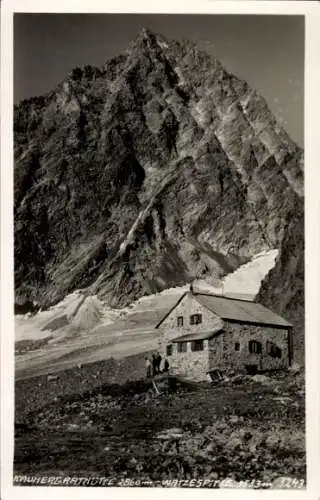 Foto Ak Sankt Leonhard im Pitztal in Tirol, Kaunergrathütte, Watzespitze