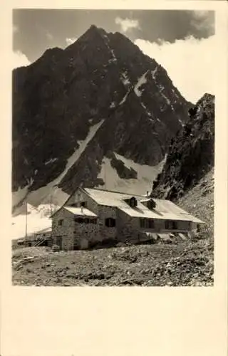 Ak Sankt Leonhard im Pitztal in Tirol, Kaunergrathütte, Watzespitze