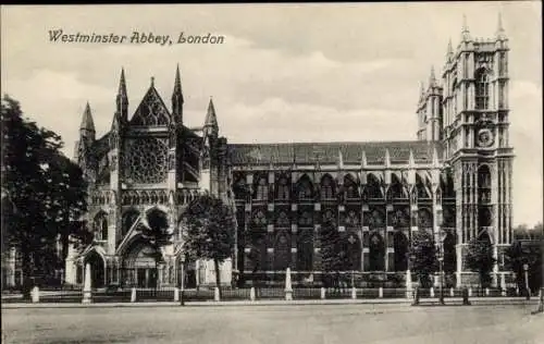 Ak Stadt Westminster London England, Westminster Abbey