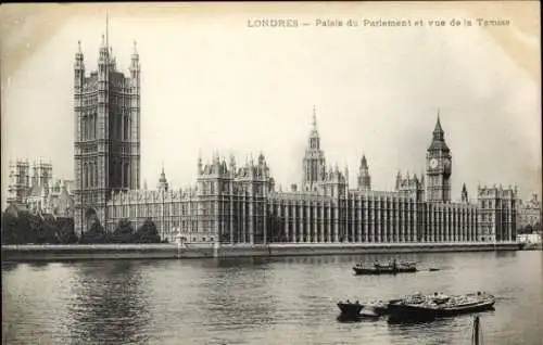 Ak City of Westminster London England, Die Houses of Parliament