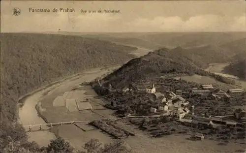 Ak Frahan sur Semois Wallonien Luxemburg, vue prise de Rochehaut