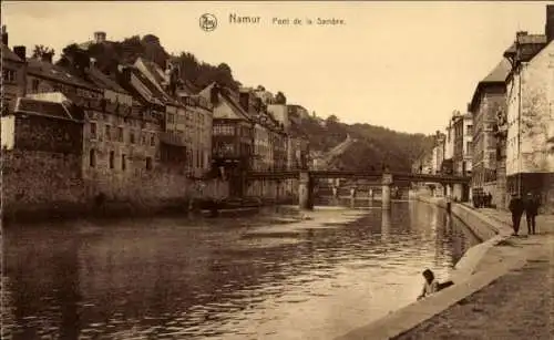 Ak Namur Wallonien, Pont de la Sambre