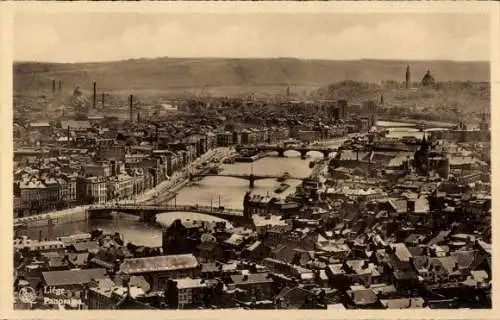 Ak Liège Lüttich Wallonien, Panorama