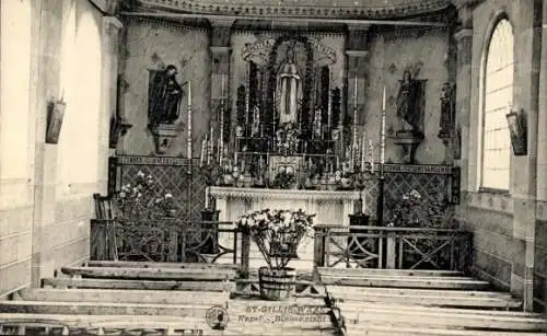 Ak Sint Gillis Waas Ostflandern, Kapelle, Innen