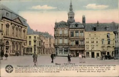 Ak Mons Wallonien Hennegau, Grand'Place