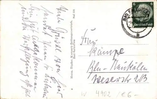 Ak Bad Salzuflen in Lippe, alte Häuser am Markt, Geschäfte