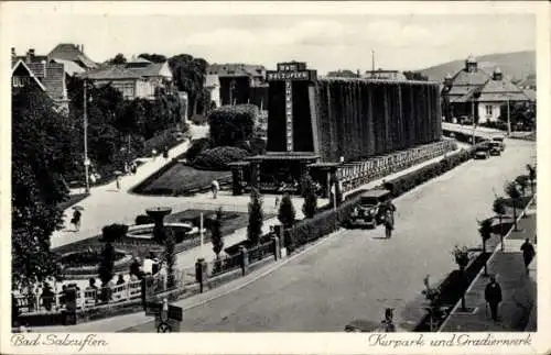 Ak Bad Salzuflen in Lippe, Kurpark u. Gradierwerk
