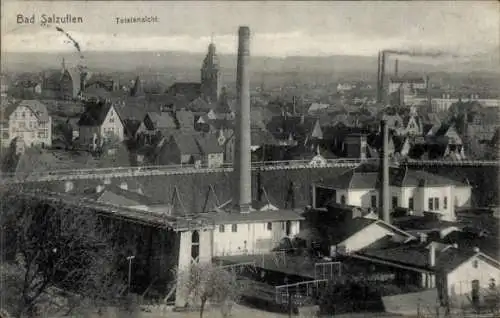 Ak Bad Salzuflen in Lippe, Gesamtansicht, Schornsteine, Kirche