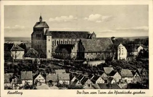 Ak Havelberg in Sachsen Anhalt, Blick von der Pfarrkirche, Dom