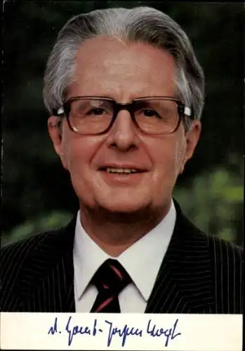 Foto Dr. Hans Jochen Vogel, Stellvertretender Vorsitzender der SPD