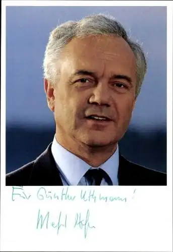 Ak Manfred Stolpe, Politiker, Porträt, Autogramm
