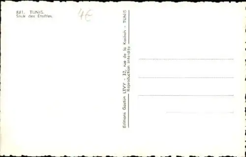 Ak Tunis, Tunesien, Stoff-Souk