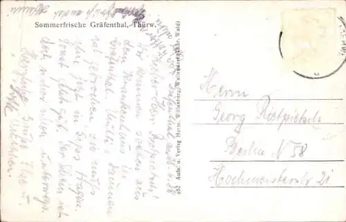 Ak Gräfenthal in Thüringen, Panorama