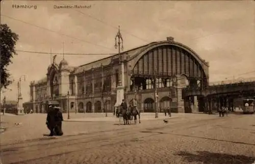 Ak Hamburg Mitte Neustadt, Dammtor-Bahnhof