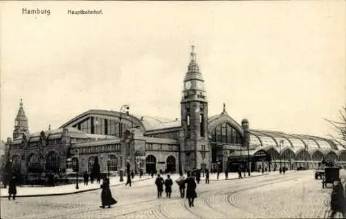 Ak Hamburg Mitte Sankt Georg, Hauptbahnhof