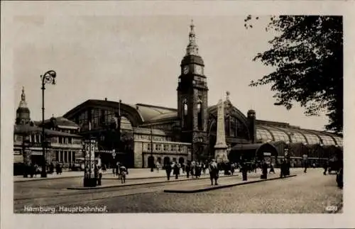 Ak Hamburg Mitte Sankt Georg, Hauptbahnhof