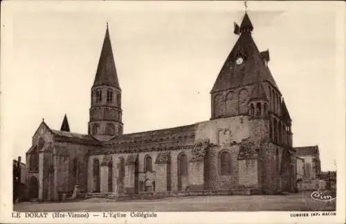 Ak Le Dorat Haute Vienne, l'Eglise Collegiale