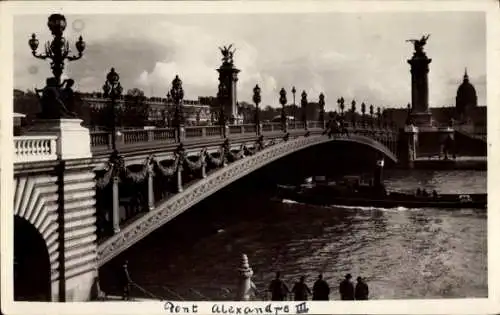 Ak Paris VII, Pont Alexandre III