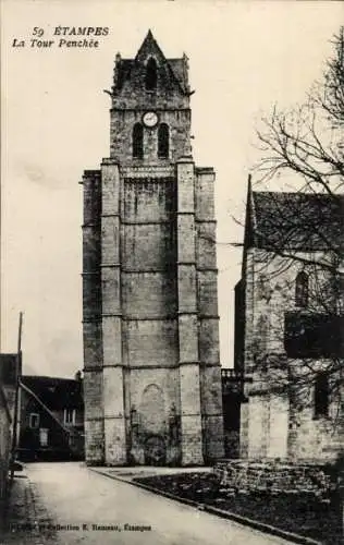 Ak Étampes Essonne, La Tour Penchee