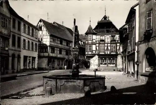 Ak Kaysersberg Elsass Haut Rhin, Place de l'Eglise