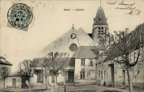 Ak Saulx les Chartreux Essonne, Kirche