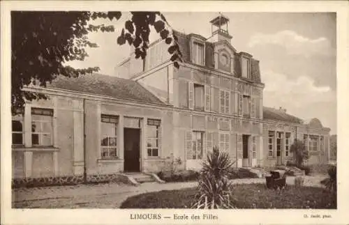 Ak Limours Essonne, Ecole des Filles